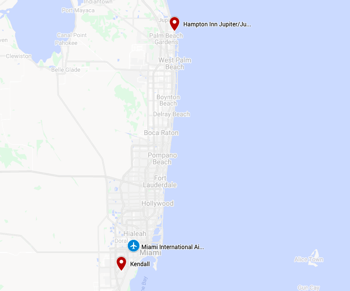 Map for South Florida: Everglades & More!