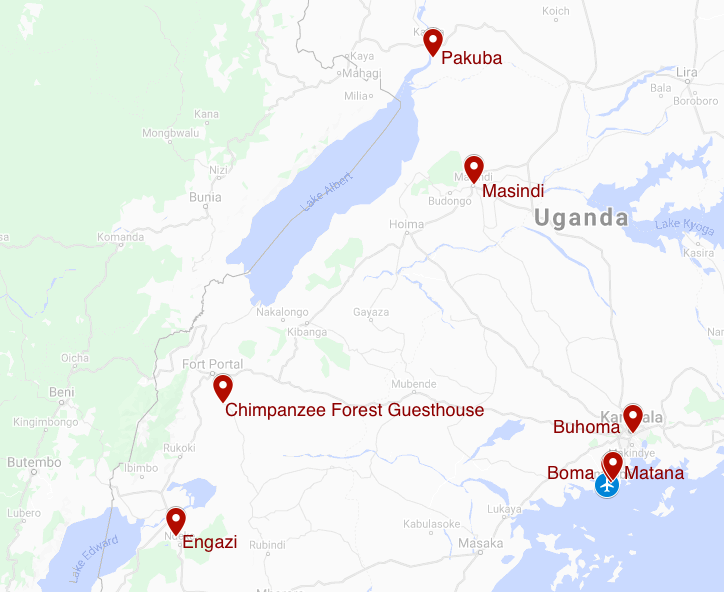 Map for Grand Uganda  