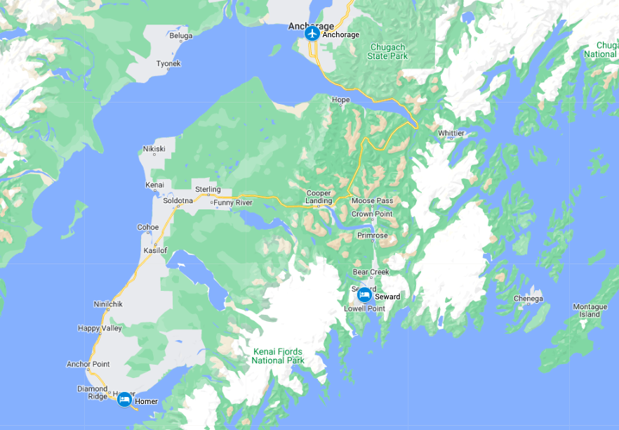 Map for Alaska Sampler