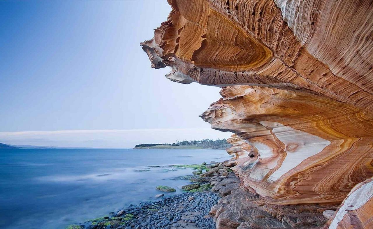 Painted Cliffs, Maria Island, Tasmania, Australia, Australia Nature Tour, Australia Birding Tour, Naturalist Journeys 